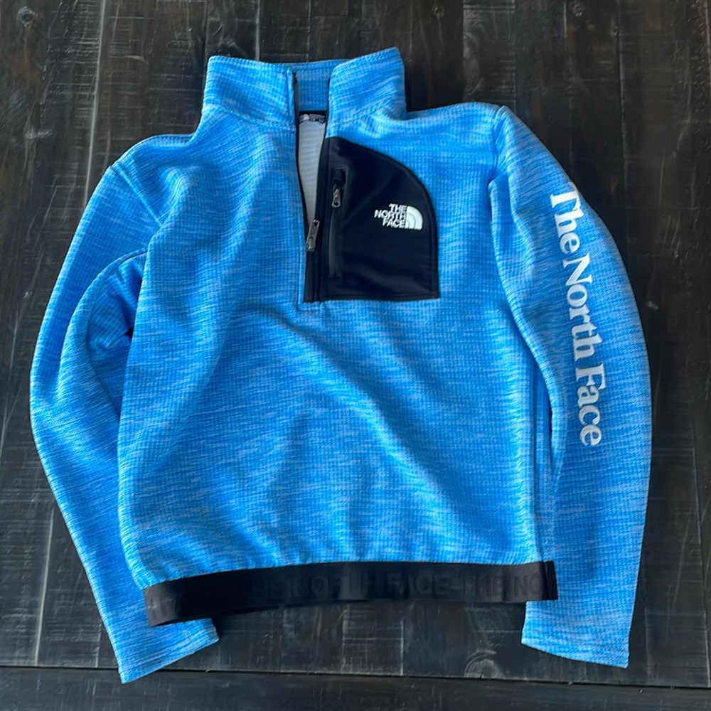 North Face quarter zip jacket. Boys XL, fits Women Small.